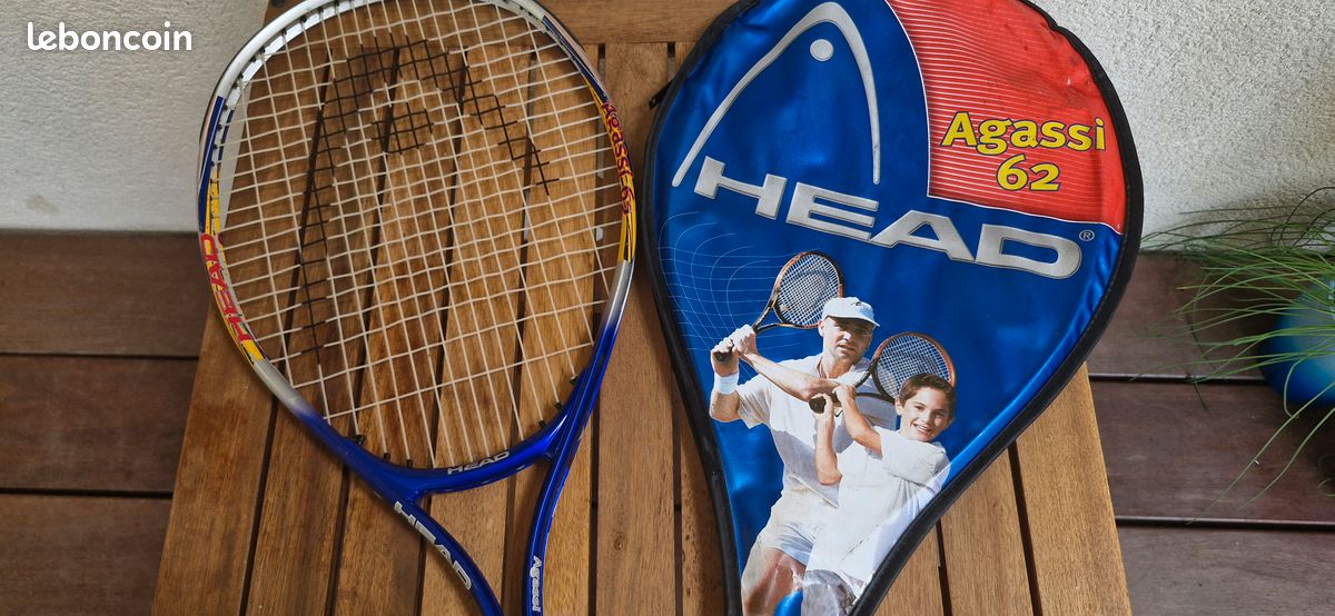 Raquette De Tennis Junior Head Agassi 23 - Rouge Et Noir - Taille 23 Pouces