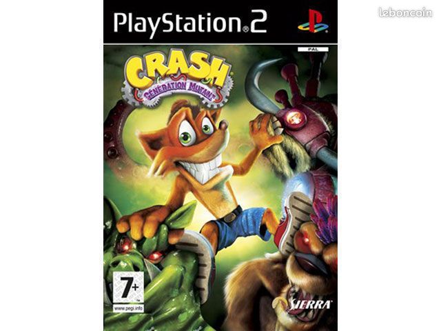 Jeu Crash : Génération Mutant Pour PlayStation 2 - Version Française Complète (boîtier + Notice) - Occasion En Bon état