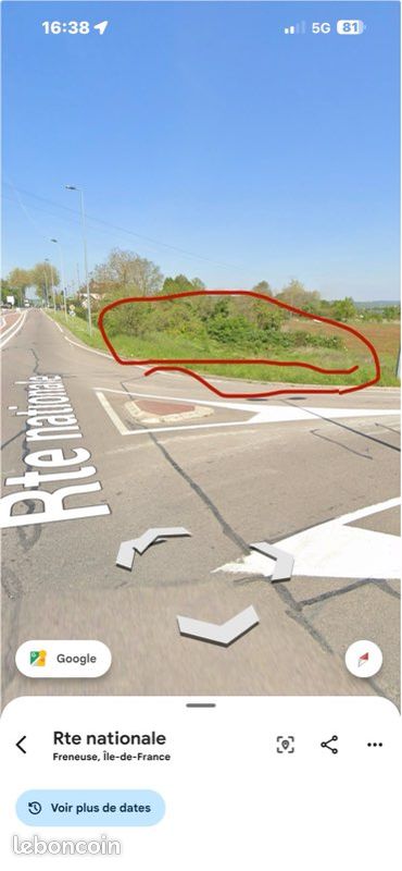 Terrain non constructible environ 300m2 · à Freneuse · 30 000 €