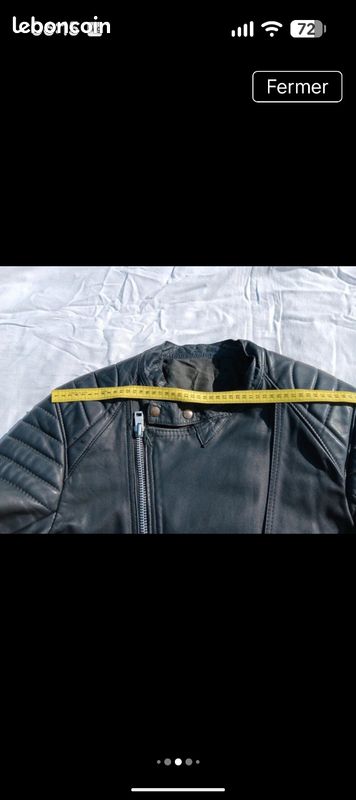 Blouson cuir vintage moto (image 12)