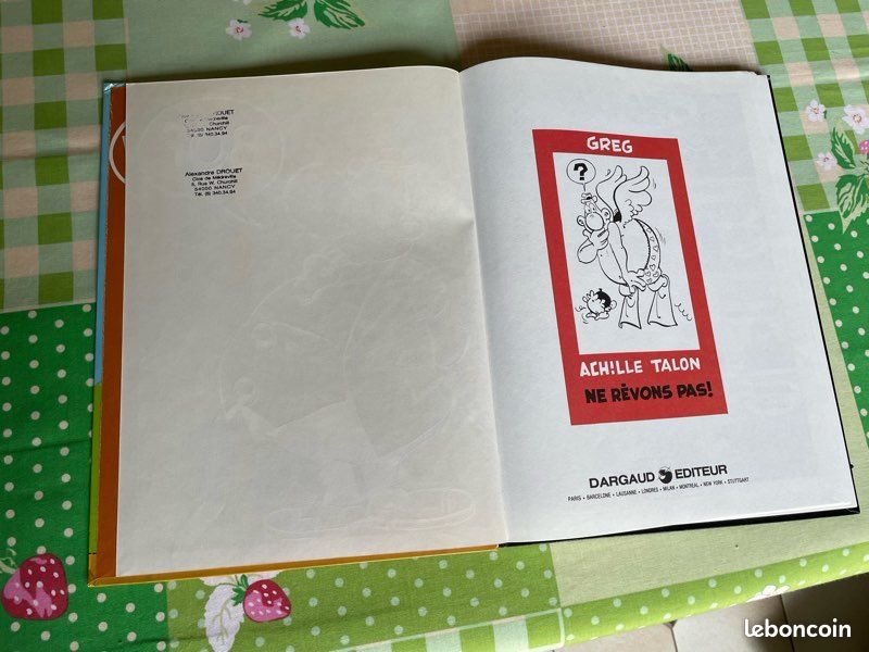Bd Achille Talon « ne rêvons pas » Édition Dargaud (image 3)