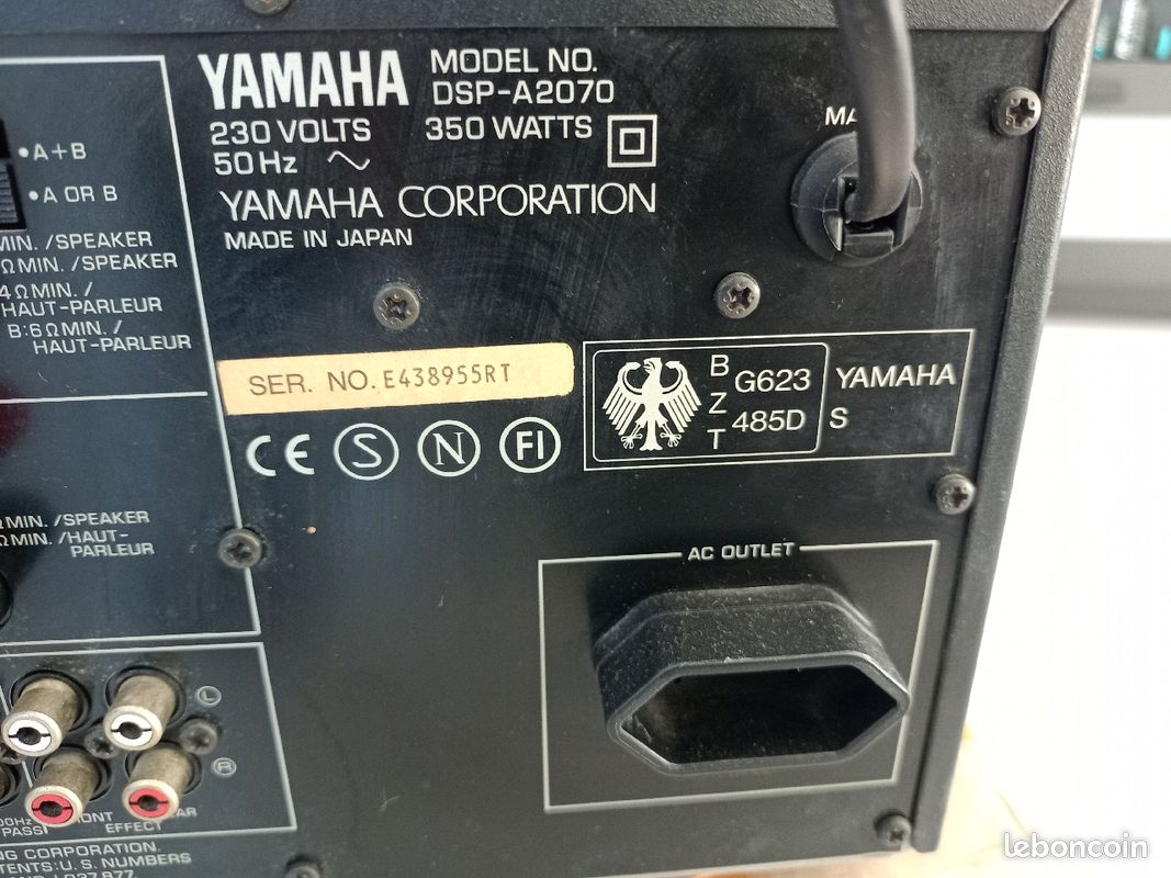 Amplificateur yamaha dsp-a2070 (image 5)