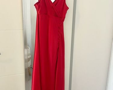 strapless open back dress A.L.C. Red Longsleeve One Shoulder Size SMALL (S) Dress – ReturnStyle main image 0