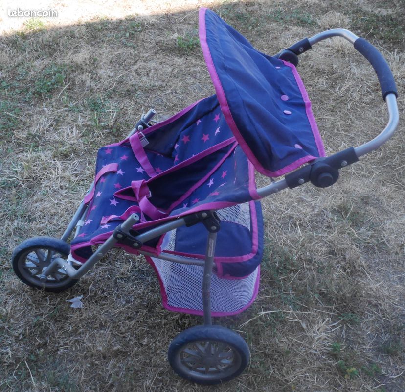 Poussette double bébé pliable poupée - Jeux & Jouets Poussette double bébé pliable poupée - Jeux & Jouets