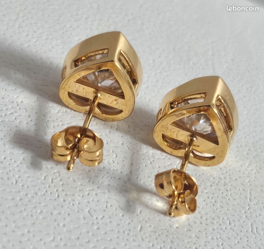 Boucles D'oreilles Sokolov Or Rose 14 Carats Avec Diamants - Forme Goutte, Neuf Avec étiquettes