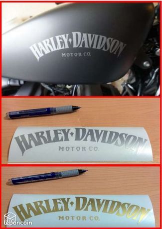 2 Stickers autocollant HARLEY-DAVIDSON iron - Équipement moto