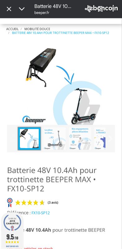 Beeper Max FX10 : La Trottinette Tout-terrain