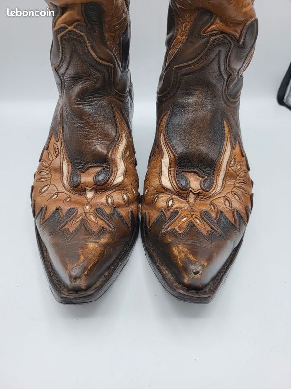 Bottes de cow boy en lézard - France