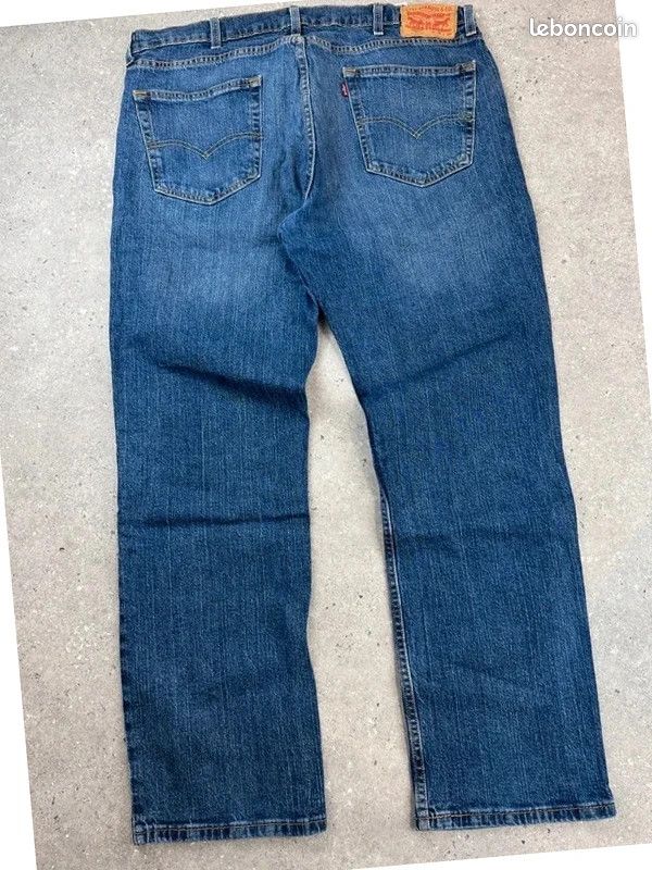 Jean levi’s bleu coupe droite baggy homme style vintage w38l30 (fr48) 559 (image 4)