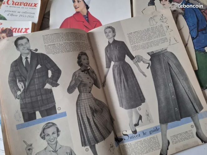 Magazine Modes & Travaux Complet De Mai 1955 - Édition Française, Bon état, Vintage