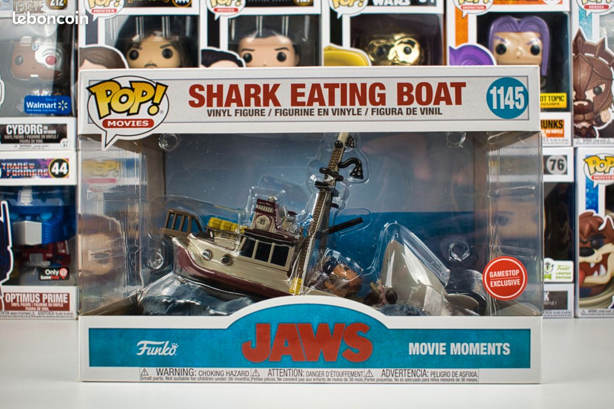 Funko Pop Shark Eating Boat #1145 Jaws GameStop Exclusive - Collection