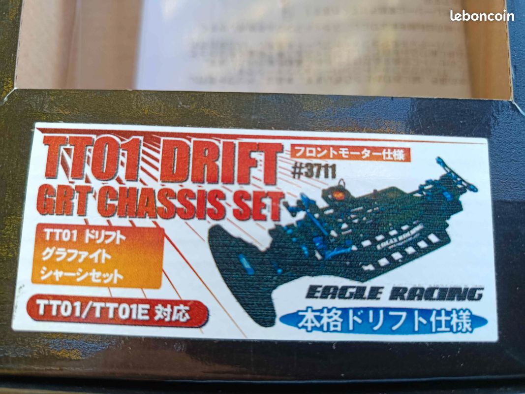 AXspeed Kit de carrosserie en aluminium pour châssis de voiture de tourisme 1:10 avec 4 roues pour Tamiya TT02