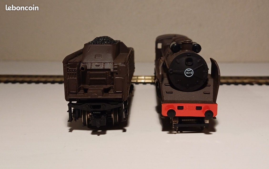 Locomotive Vapeur Jouef HO - 3 1265 NORD + Tender 35 251 8252 - Train électrique Analogique