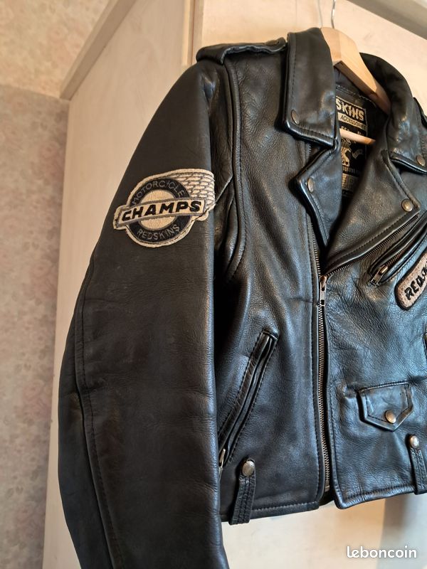 Blouson Aviateur En Cuir Véritable Vachette Pour Garçon - Taille 9/10 Ans (140 Cm) - Style Rétro Années 80/90