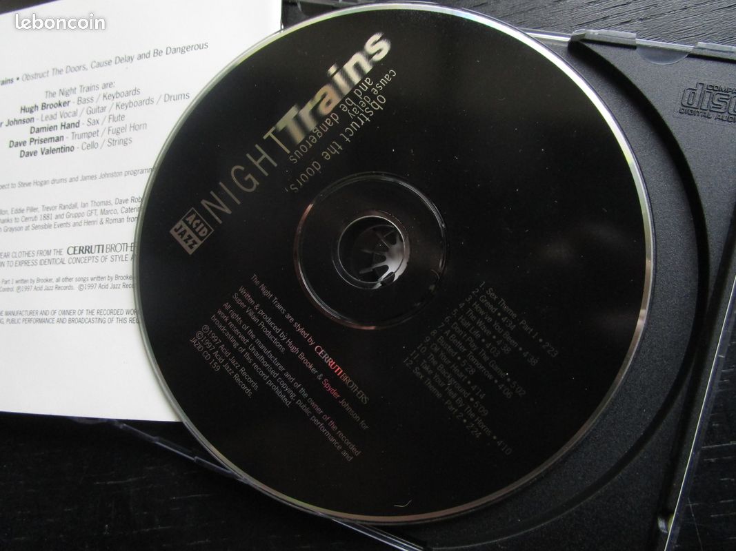 Night Trains – Obstruct The Doors Cause Delay And Be Dangerous / CD 1997 Acid Jazz (image 2)