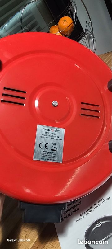 Mijoteuse / Poêle à pizza électrique Evatronic 1500W (Neuve) (image 7)
