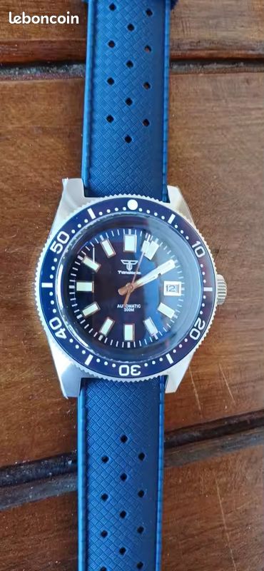 Montre de Plongée Automatique Tandorio 41mm Style 62MAS - NH35A - 300M (Neuve) (image 1)