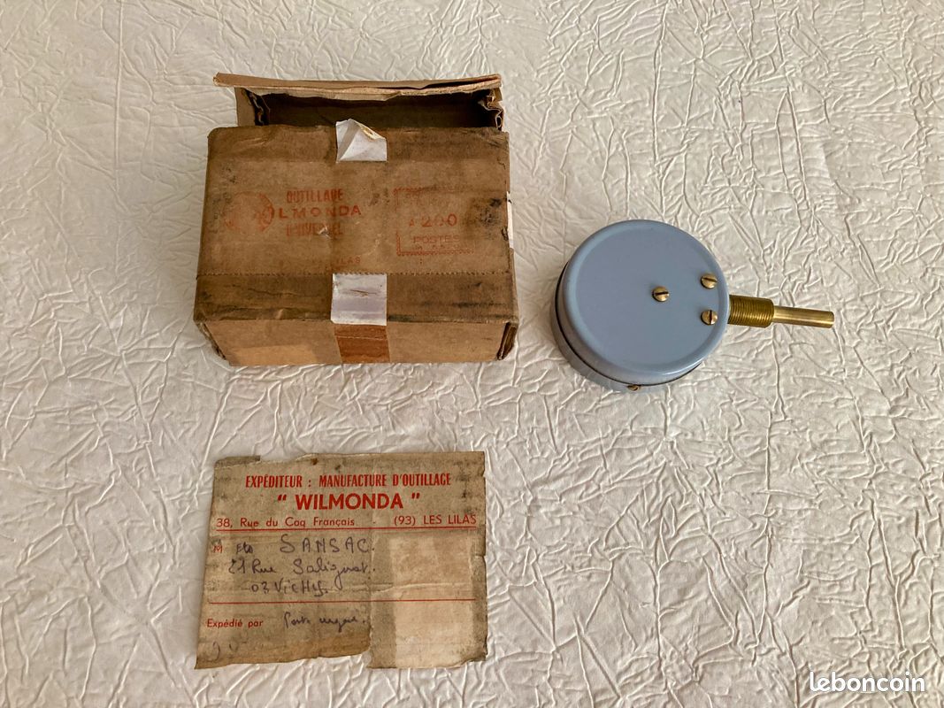 Comparateur Mécanique à Cadran – état Très Bon – Boîte D’origine – Instrument De Mesure Analogique Ancien