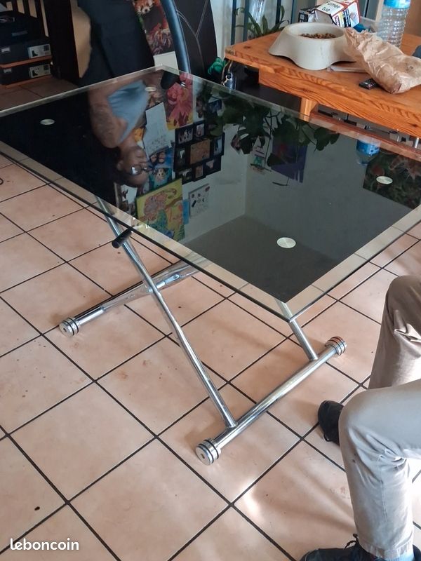 Table en verre réglable (image 6)