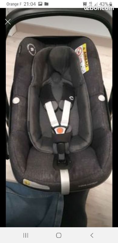Cosy / coque pebble plus de bébé confort (image 1)