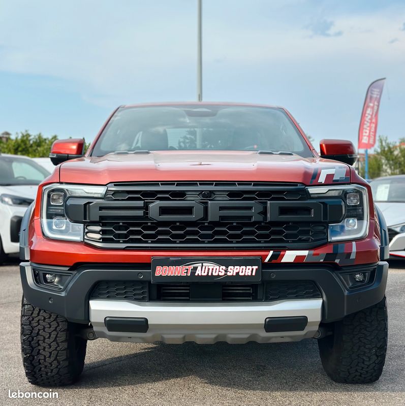 Ford Raptor 3,0 ECOBOOST 292CV DOUBLE CABINE GPS CARPLAY + CAMERA 360° + ATTELAGE + HIFI B&O + RIDEAU DE BENNE (image 2)