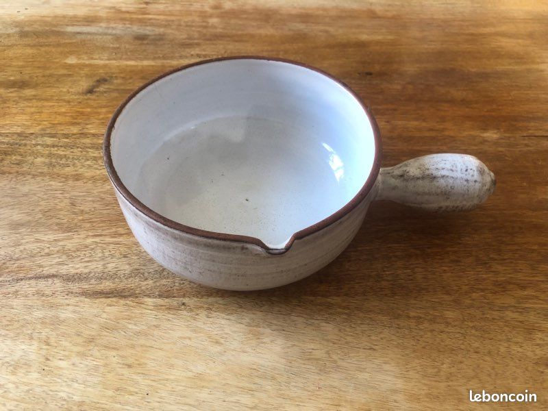 Poêlon en céramique vintage Vallauris (image 1)