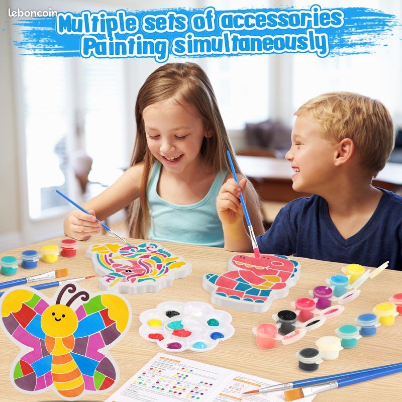 Activites Manuelles Pour Enfants, Jouet Fille Garçon 3 4 5 6 7 Ans Kit De Peinture Sur Pierre Bricolage Enfant Cadeau Fille Garçon - Jeux - Jouets
