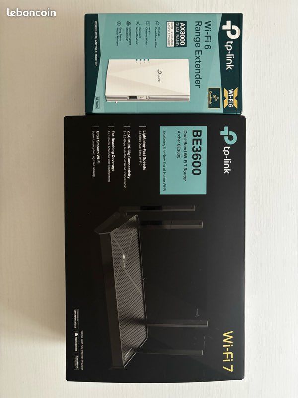Routeur TP-Link BE3600 + Répéteur WiFi 6 (image 1)