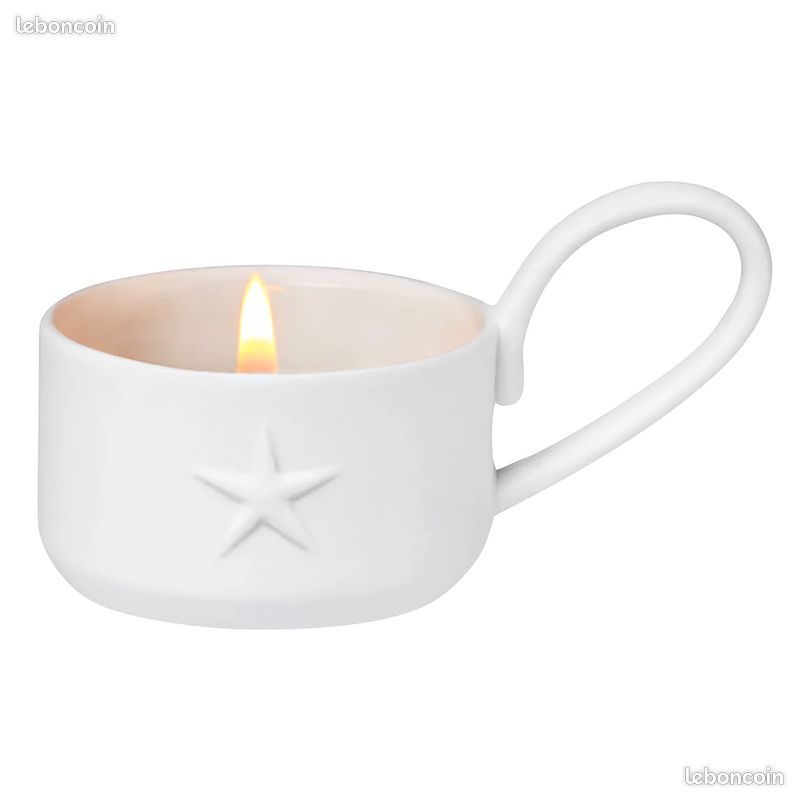 Bougeoir en verre étoile 10,8 cm - Rico Design | Leroy Merlin
