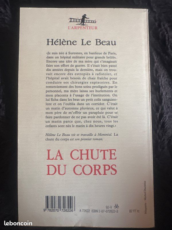 La Chute du Corps - Roman Hélène Le Beau (image 3)