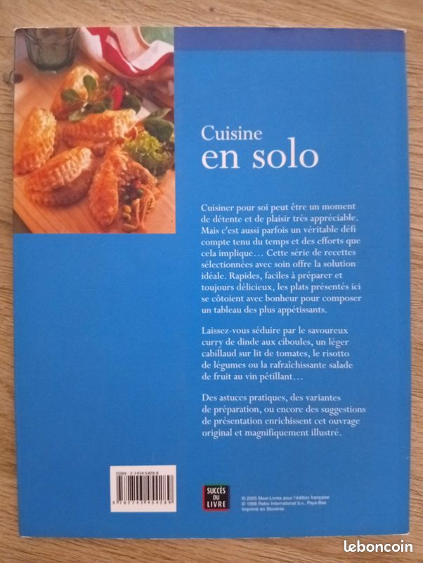 Livre - Cuisine en solo (image 2)