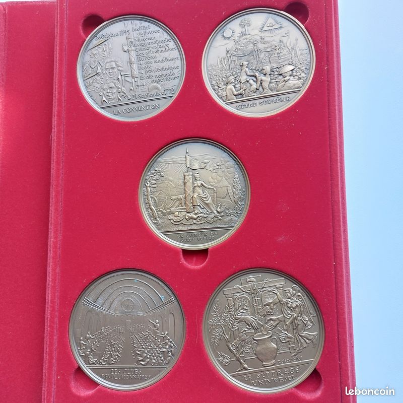 France Médaille Bicentenaire de la Révolution Française History 1989