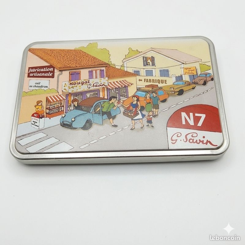 Boîte fine métal G. Savon route nationale 7 19,5 x 13 x 2 cm (image 1)