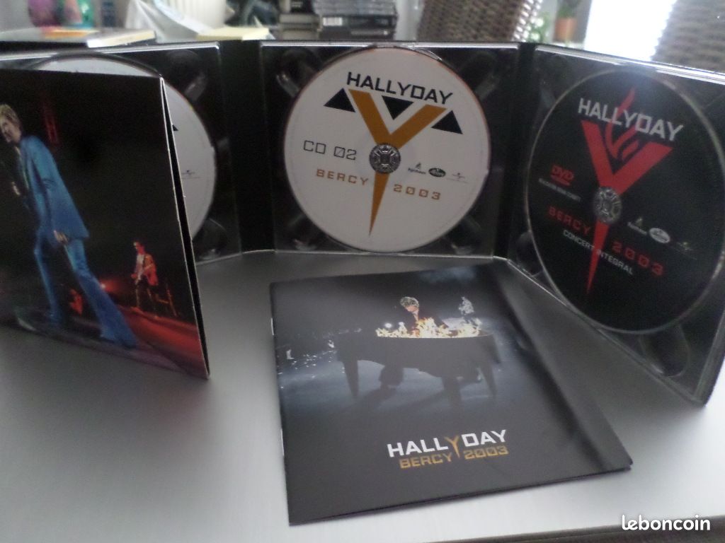 Double CD + DVD Johnny HALLYDAY Bercy 2003 (image 1)