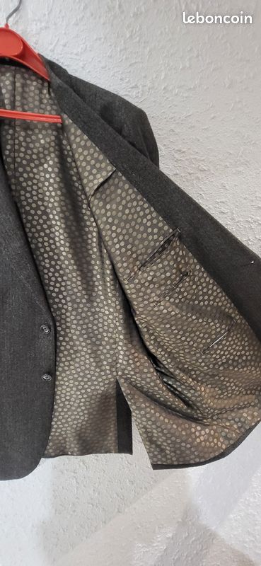 Veste marron chiné (image 2)