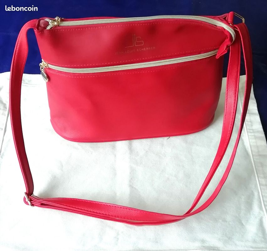 Sac Main Sac Jean Louis Scherrer Rouge Pour Femme, Sac à Main