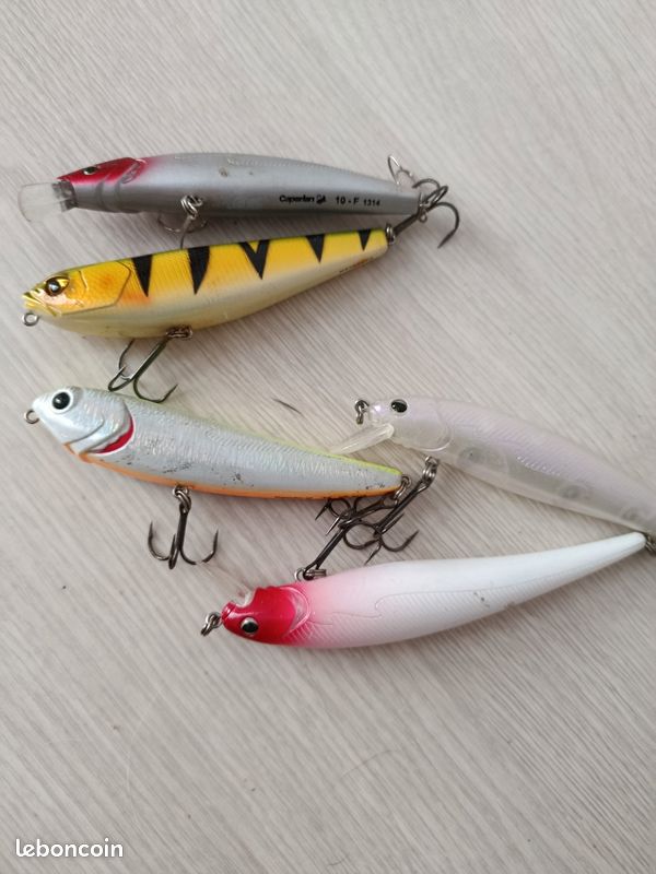 Lot De 10 Leurres Durs 9,5 Cm – Crankbait Poisson, Carpe, Multi-couleurs, Coulée