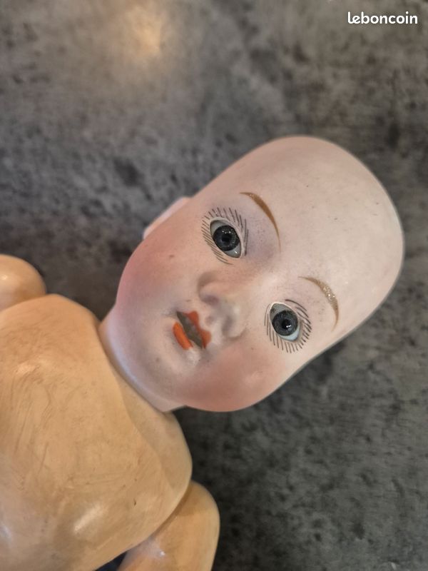 Ancienne Poupée PM23 - Allemagne - 60 Cm - Porcelaine Et Bois - Circa 12-16 Ans