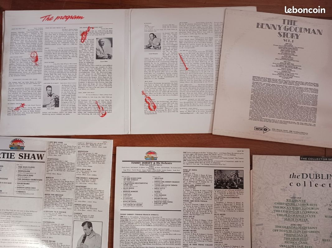Jazz LP vinyle Benny Goodman Artie Shaw Tommy Dorsey the Dubliners (image 4)