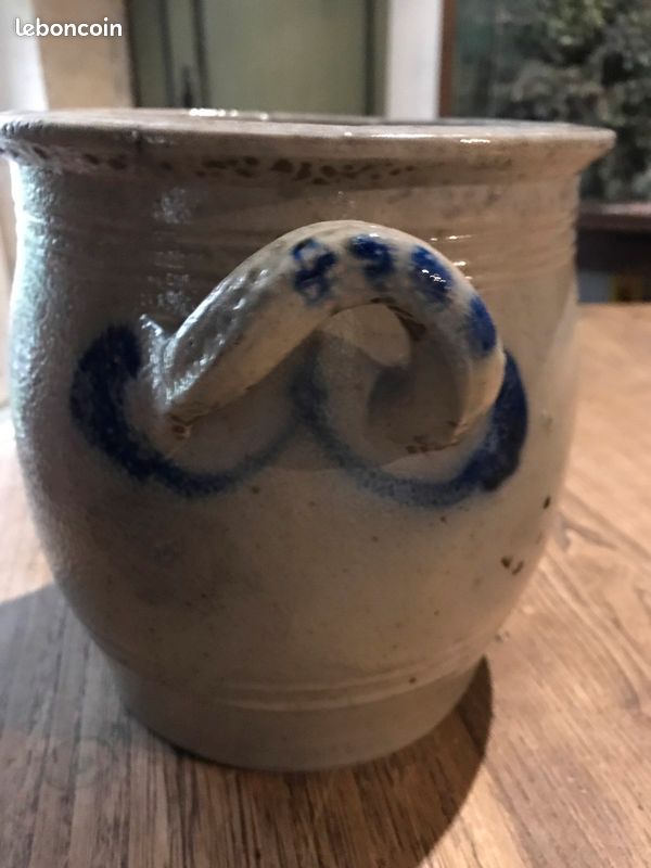 Ancien pot saloir en grès vernissé alsacien Betschdorf (image 3)