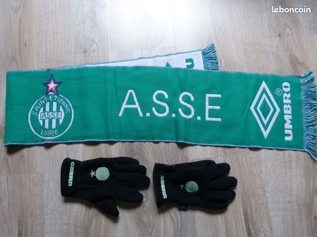 NO MAILLOT FOOTBALL Saint Etienne Echarpe Aasics Asse Scarf Casino Sega EUR 14,75 - FR