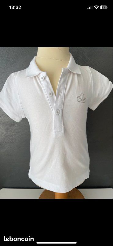 Jogging et polo tee shirt blanc boutchou bébé (image 3)