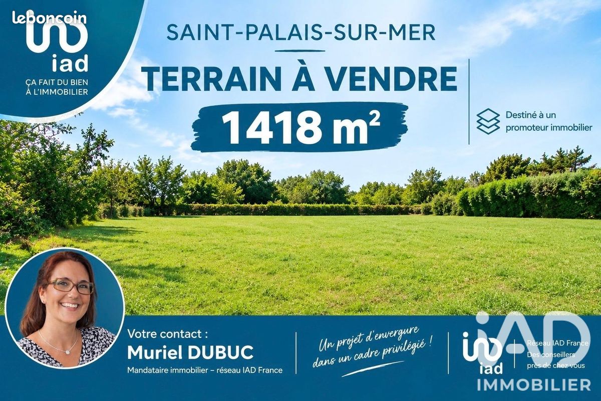 Terrain 1418 m² · à Saint-Palais-sur-Mer · 1 418 m² · 350 000 €
