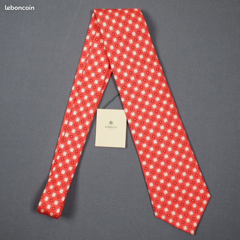 Cravate Tony & Paul Fleurs De Lys Bourbon - Soie Jacquard Fabriquée En Italie