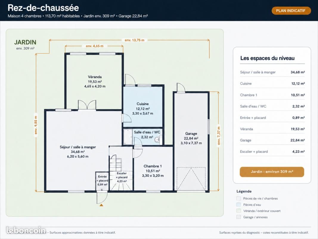 Maison 5 pièces 114 m² · à Villiers-sur-Marne · 114 m² · 575 000 €