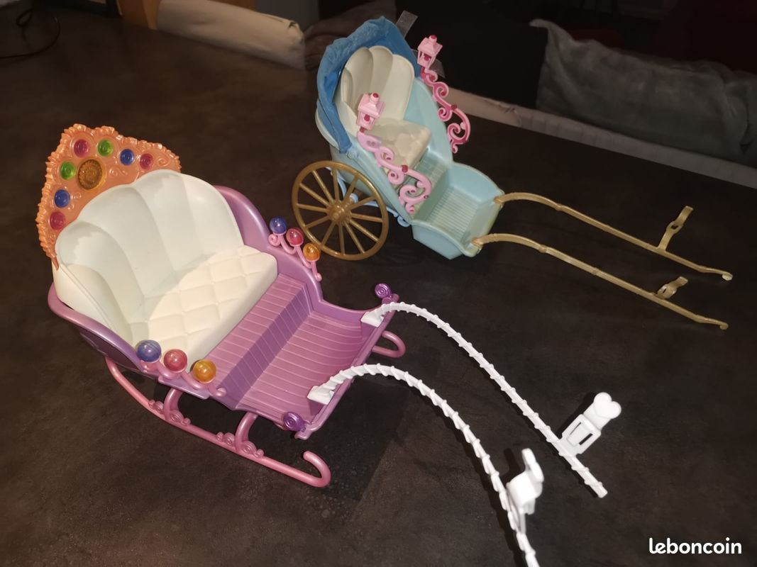 Calèche traineau pour cheval Barbie Mattel (image 4)