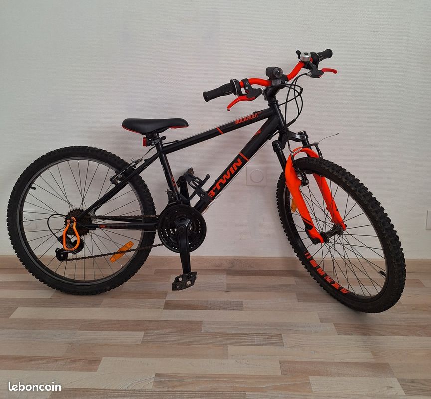 Bicycle Vtt Rockrider 500 24 Pouces Orange VTT Btwin Rockrider 500