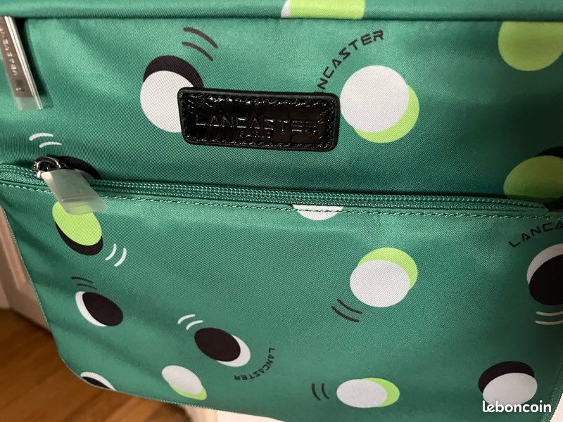 Sac travers pois vert lancaster neuf (image 2)
