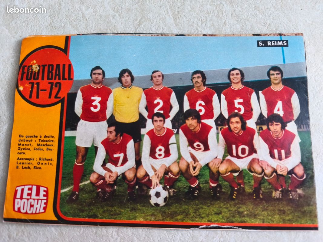 Page Télé Poche 1971-1972 - Équipes Françaises De Foot - Olympique Lyonnais