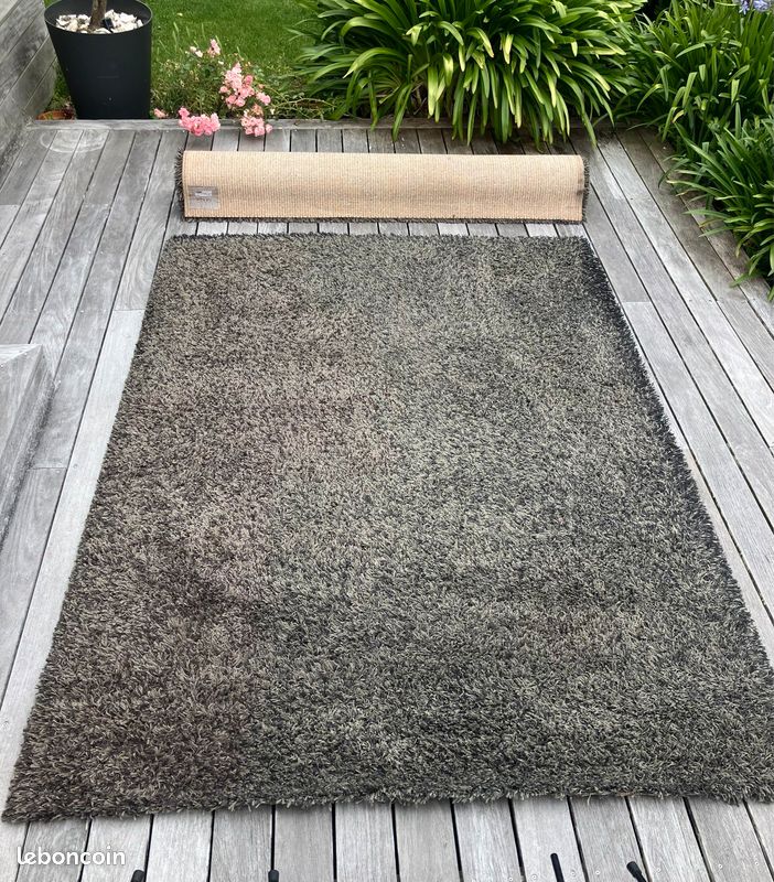 Tapis super Shaggy poils 2mx3m chocolat (image 2)